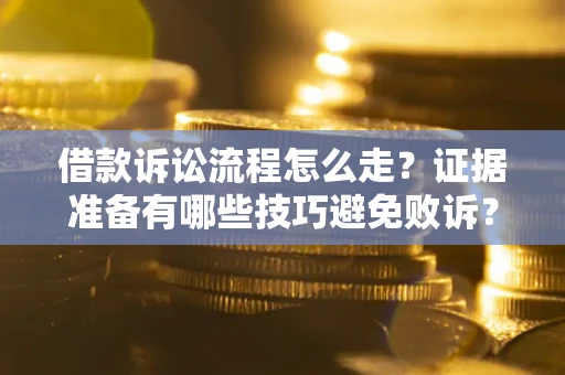 武汉借款诉讼流程怎么走？证据准备有哪些技巧避免败诉？