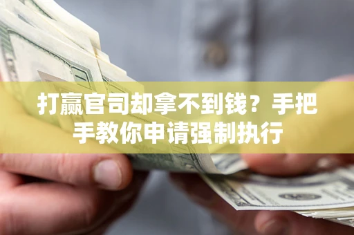 武汉打赢官司却拿不到钱？手把手教你申请强制执行