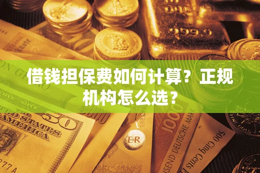武汉借钱担保费如何计算？正规机构怎么选？