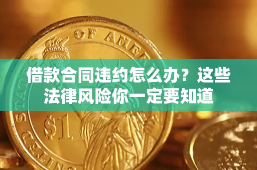 武汉借款合同违约怎么办？这些法律风险你一定要知道