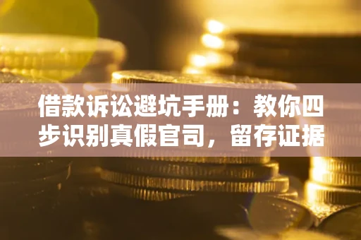 武汉借款诉讼避坑手册：教你四步识别真假官司，留存证据不踩雷