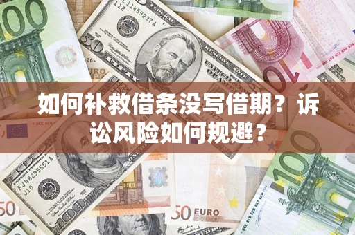 武汉如何补救借条没写借期？诉讼风险如何规避？