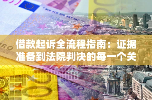 武汉借款起诉全流程指南：证据准备到法院判决的每一个关键步骤